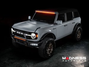 Ford Bronco Windshield Light Bar - Integrated Roof Light Bar System - Oracle - LED - Carbonized Grey